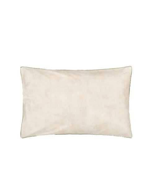 Taie d'oreiller imprimée en satin de coton Giardino di rose acacia