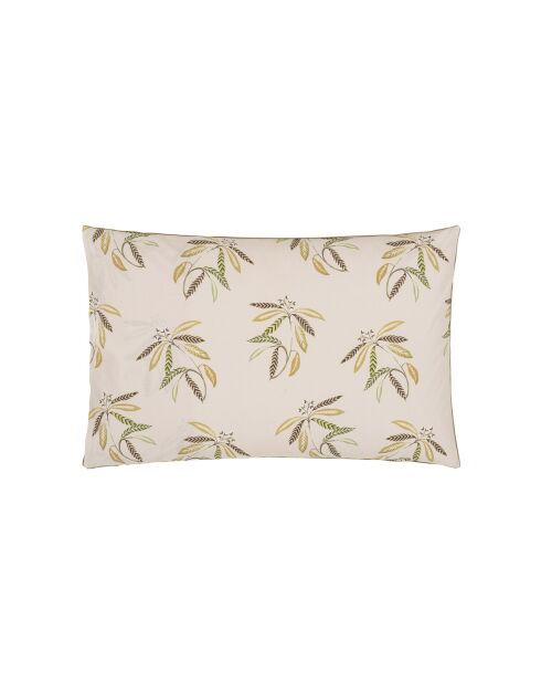 Taie d'oreiller imprimée en percale de coton Brocart decoratif