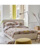 Taie d'oreiller imprimée en percale de coton Brocart decoratif