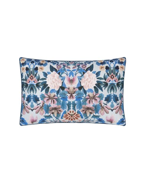 Taie d'oreiller imprimée en percale de coton Ikebana damask