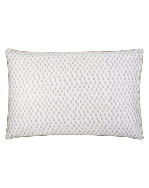 Taie d'oreiller imprimée en satin de coton Kasavu