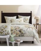 Taie d'oreiller imprimée en satin de coton Margaretta