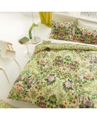 Federa per cuscino Ikebana con stampa in percalle di cotone damascato