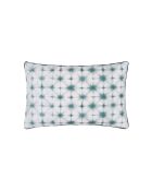 Taie d'oreiller imprimée en percale de coton Karaoshi celadon