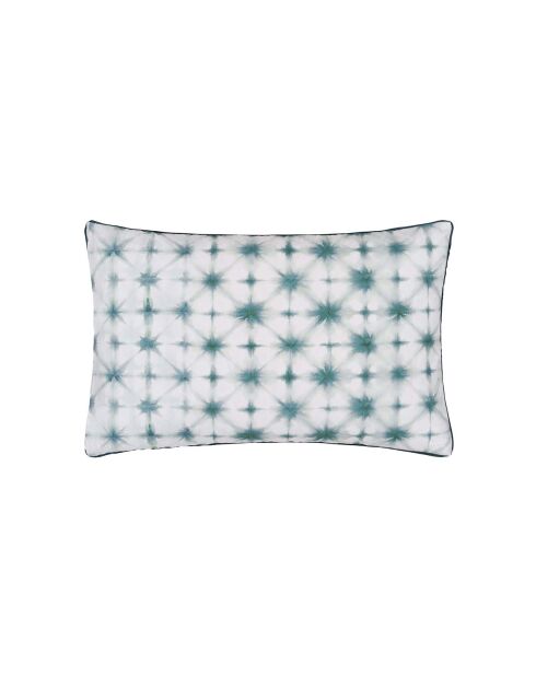 Taie d'oreiller imprimée en percale de coton Karaoshi celadon