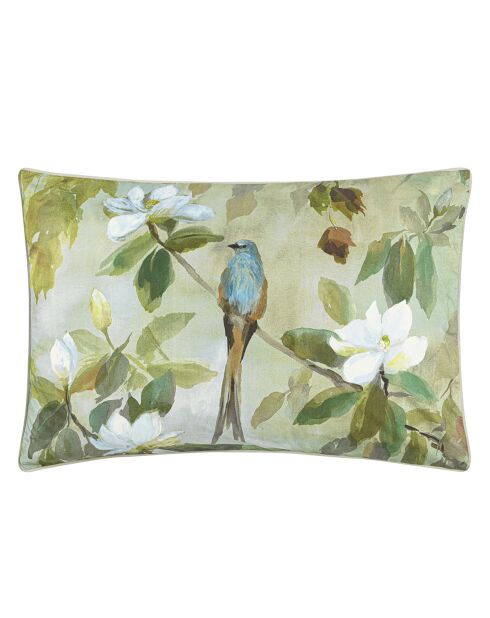 Taie d'oreiller imprimée en percale de coton Maple tree celadon
