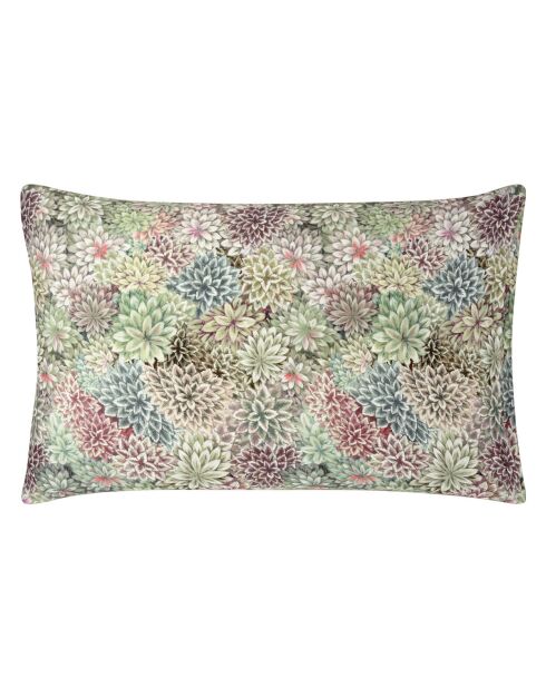 Taie d'oreiller imprimée en satin de coton Madhya