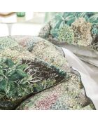 Taie d'oreiller imprimée en satin de coton Madhya