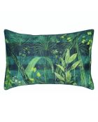 Taie d'oreiller imprimée en satin de coton Arjuna leaf