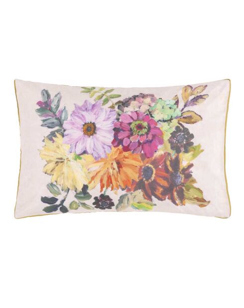 Glynde Kissenbezug aus korallenrotem Baumwollperkal mit Aufdruck