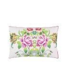 Taie d'oreiller imprimée en percale de coton Eleonora emerald