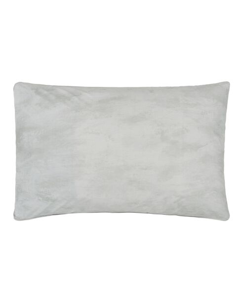 Taie d'oreiller imprimée en percale de coton Geo moderne pewter