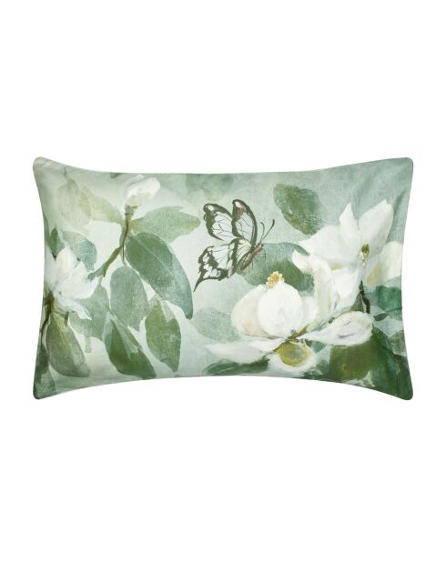 Taie d'oreiller imprimée en satin de coton Kiyosumi