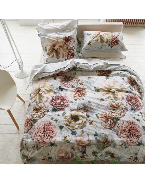 Housse de couette imprimée en percale de coton Pahari tuberose