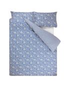 Housse de couette imprimée en percale de coton Shaqui porcelain
