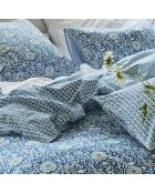 Housse de couette imprimée en percale de coton Shaqui porcelain