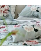 Housse de couette imprimée en satin de coton Peonia grande