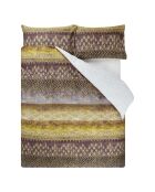 Housse de couette imprimée en satin de coton Kasavu