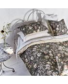 Housse de couette imprimée en satin de coton Mansur