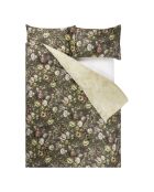 Housse de couette imprimée en satin de coton Mansur