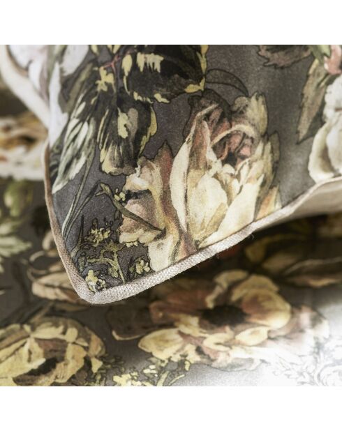 Housse de couette imprimée en satin de coton Mansur