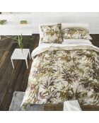 Housse de couette imprimée en percale de coton Jardin chinois