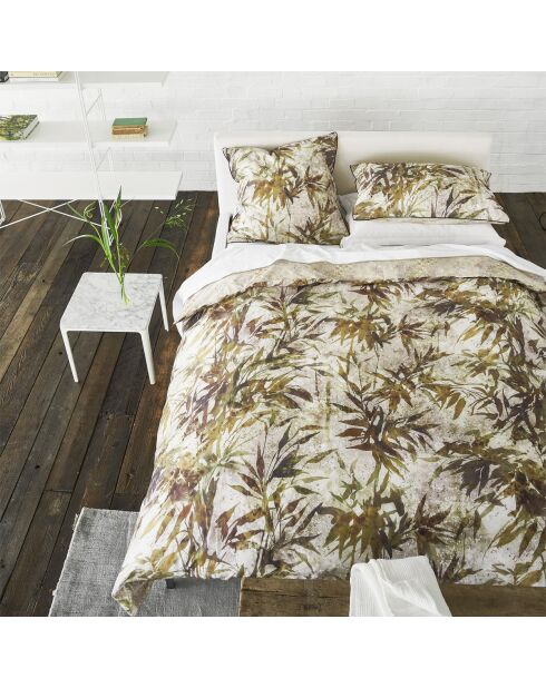 Housse de couette imprimée en percale de coton Jardin chinois