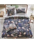 Housse de couette imprimée en satin de coton Porcelain de chine