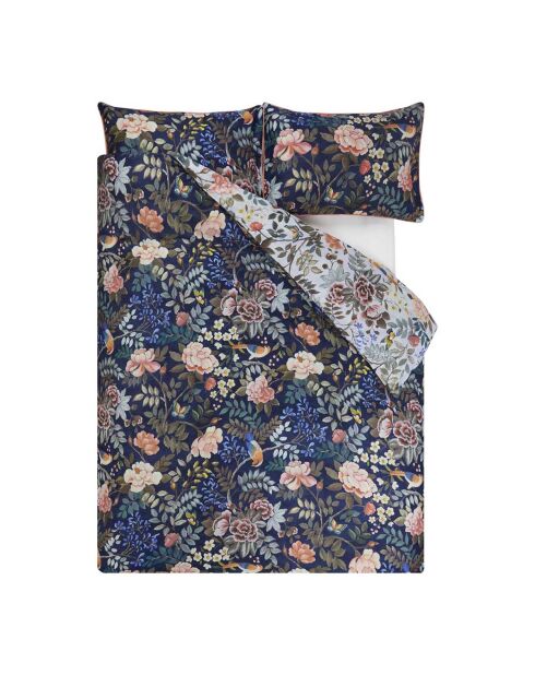 Housse de couette imprimée en satin de coton Porcelain de chine