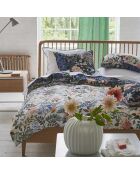 Housse de couette imprimée en satin de coton Porcelain de chine