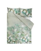 Bedruckter Bettbezug aus Baumwollsatin mit orientalischem Blumenmuster