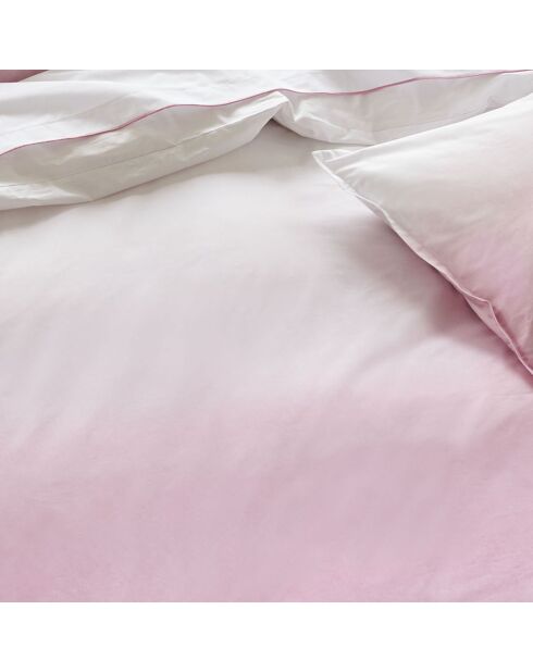 Housse de couette bicolore en percale de coton Shoshi