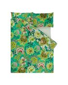 Housse de couette imprimée en percale de coton Rose de damas