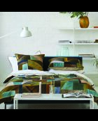 Housse de couette imprimée en percale de coton Alphonse