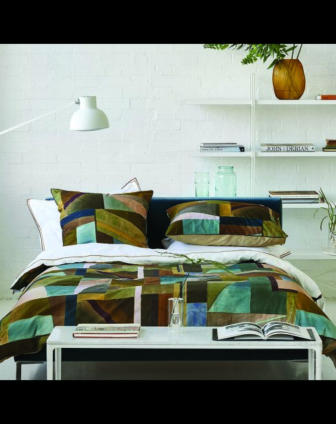 Housse de couette imprimée en percale de coton Alphonse