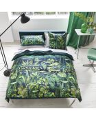 Housse de couette imprimée en satin de coton Arjuna leaf