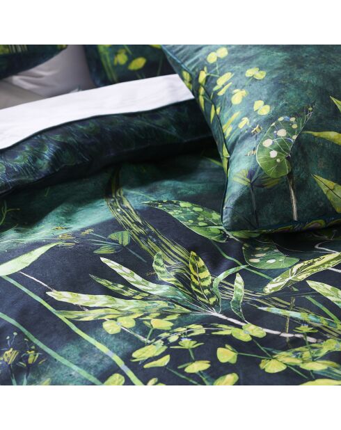 Housse de couette imprimée en satin de coton Arjuna leaf