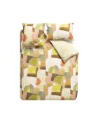 Housse de couette imprimée en percale de coton Clay collage