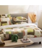 Housse de couette imprimée en percale de coton Clay collage