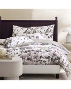 Housse de couette imprimée en satin de coton Shanghai garden