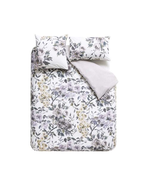 Housse de couette imprimée en satin de coton Shanghai garden
