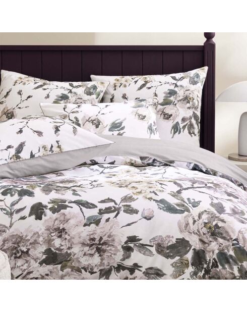 Housse de couette imprimée en satin de coton Shanghai garden