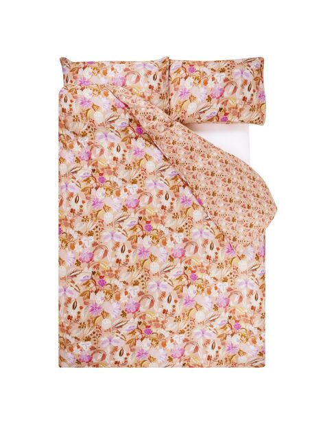 Housse de couette imprimée en satin de coton Giradon 240 x 220 cm