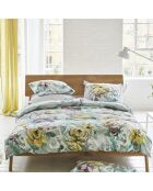 Housse de couette imprimée en percale de coton Tapestry flower