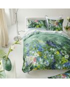 Housse de couette imprimée en satin de coton Gladys blossom