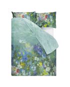 Housse de couette imprimée en satin de coton Gladys blossom