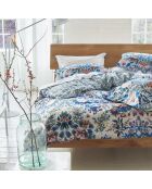 Housse de couette imprimée en percale de coton Ikebana damask