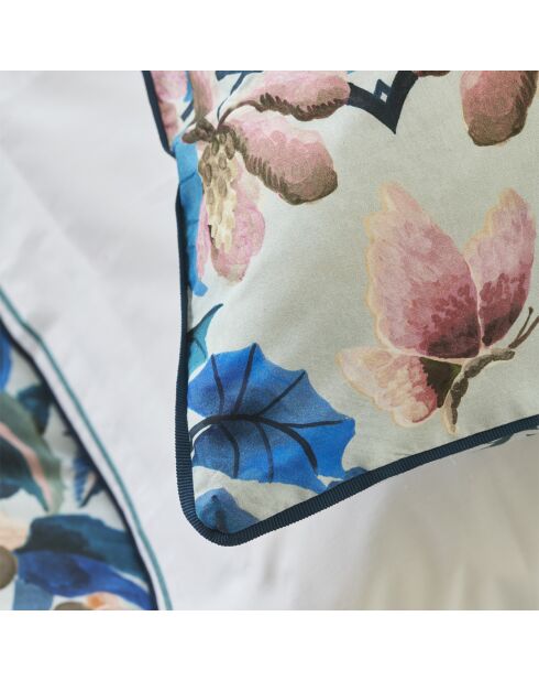 Housse de couette imprimée en percale de coton Ikebana damask