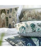 Housse de couette imprimée en percale de coton Quill natural