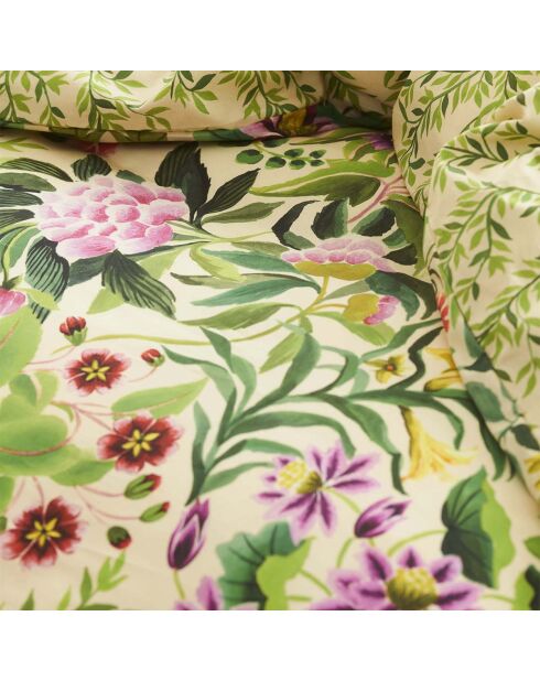 Housse de couette imprimée en percale de coton Ikebana damask